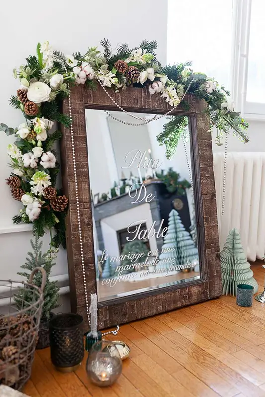 Miroir Shooting inspiration intimiste