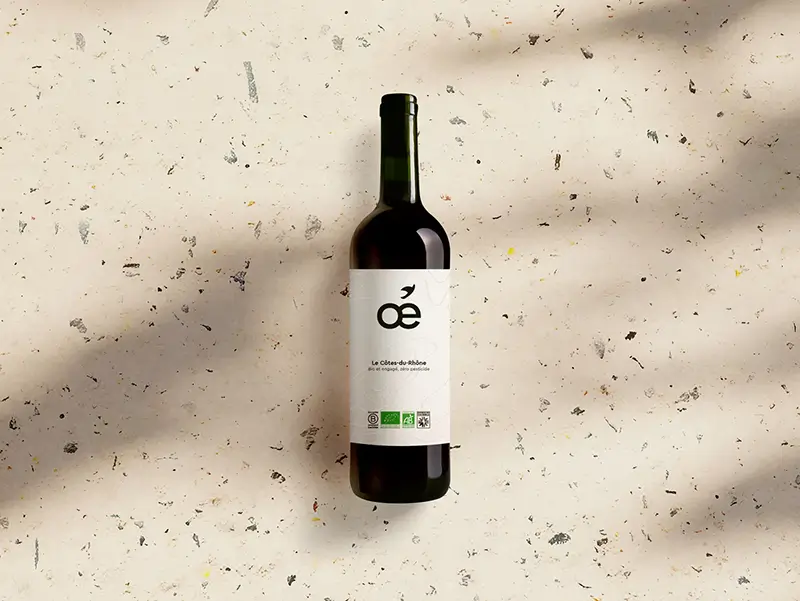 vin rouge cotes du rhone vegan