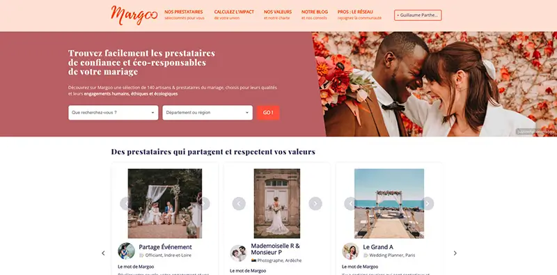 Site Margoo prestataires écoresponsables