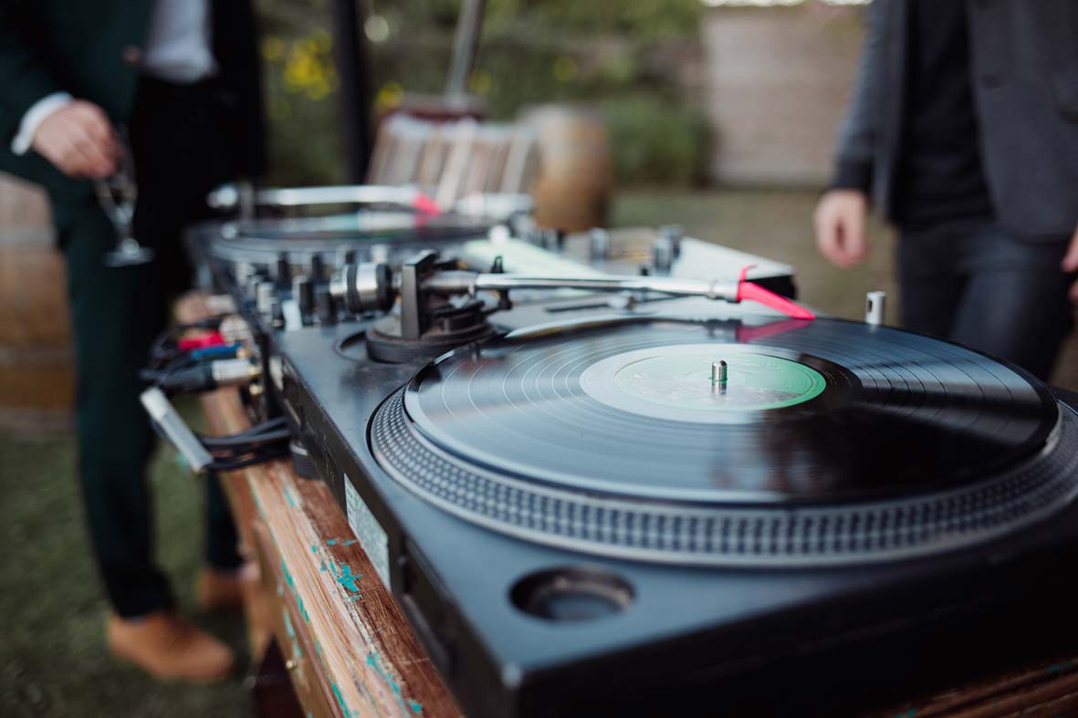Bar à vinyle mariage