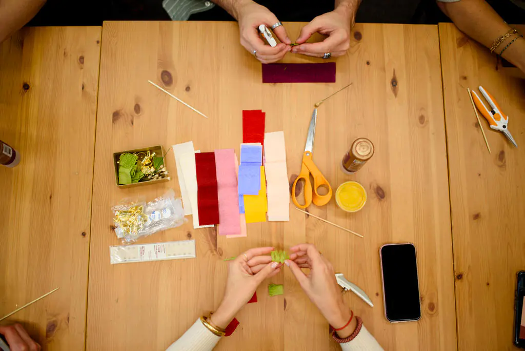 Atelier fleurs en papier Hailane